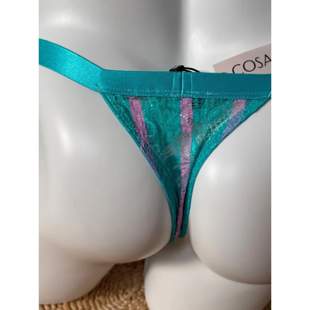 Cosabella Never Say Never Andaman Stripe Italian Lace Thong for‎ Men M